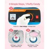 VEVOR Cotton Candy Machine Commercial, 1000W Electric Candy Floss Maker, Easy Use with 15 inch Stainless Steel Bowl and Sugar Scoop, Blue - 4 of 4