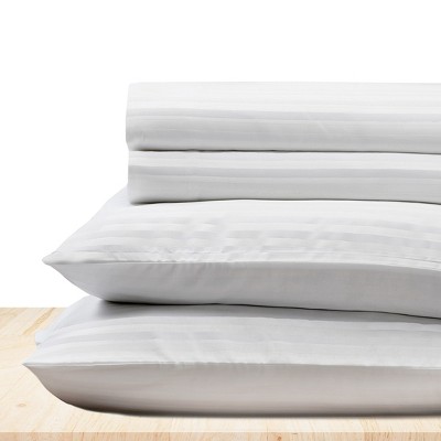 Cotton Sheets Set - Softest 400 Thread Count Bed Sheets, 100% Cotton Sateen, Cooling, Deep Pocket by California Design Den