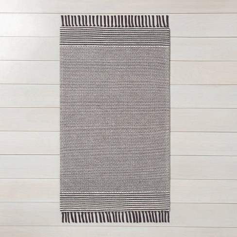 Textured Border Stripe Area Rug - Hearth & Hand™ with Magnolia - image 1 of 3