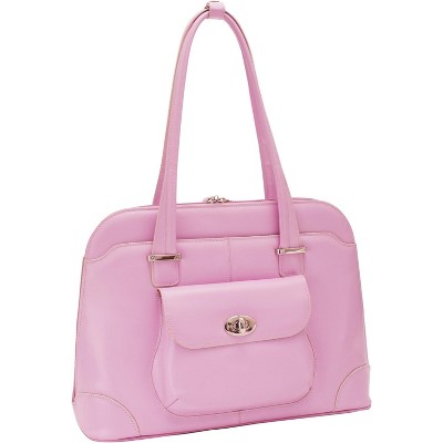 McKleinUSA Laptop Briefcase Womens Career Pink Genuine Leather 96529 USA Hillside Travel Outdoor Bag : McKleinUSA