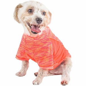 Pet Life (R) Active 'Warf Speed' Heathered Ultra-Stretch Sporty Performance Dog T-Shirt - 1 of 4