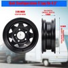 4.80-12 4.80x12 480-12 Trailer Tires with 12 in Rims, 2 Pack 4.80-12 Tire 5 Lug on 4.5 in, Load Range C 6PR, Muti Function Lawn Mower & Tractor Turf - 2 of 4