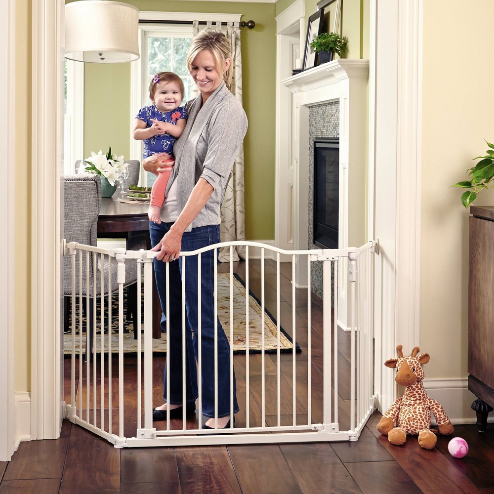 Photos - Baby Safety Products Toddleroo by North States Deluxe Decor Gate - White