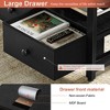 WOWLIVE Farmhouse Wood Coffee Table, Small Cocktail Table with 2 Drawers - 4 of 4