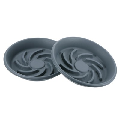 Unique Bargains Indoor Gardening Wear-resistant Plant Saucer 2 Pcs