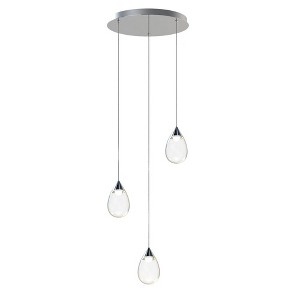 ET2 Lighting Dewdrop 3 - Light Pendant in  Polished Chrome - 1 of 3
