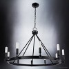 Urban Ambiance Luxury New Traditional Chandelier,  23''H x 31''W,  Matte Black Finish, ULB2020 - 4 of 4