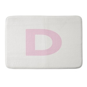 Deny Designs April Lane Art Block Monogram Memory Foam Bath Mat - 1 of 4