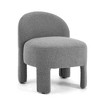 CAVINAS Loop Yarn Accent Chair with Mid-Height Curved Back,Modern Upholstered Living Room Chairs,Reading Chairs for Living Room - 2 of 4