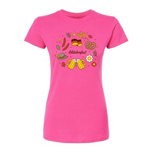 Women's - Instant Message - Oktoberfest Icons Fitted Graphic T-Shirt - 1 of 4