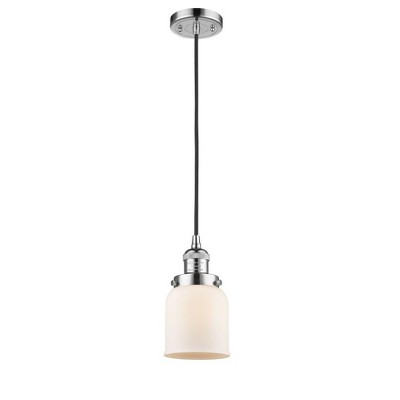 Bell - 1 Light Cord Hung Mini Pendant In Industrial Style-10 Inches Tall and 5 Inches Wide