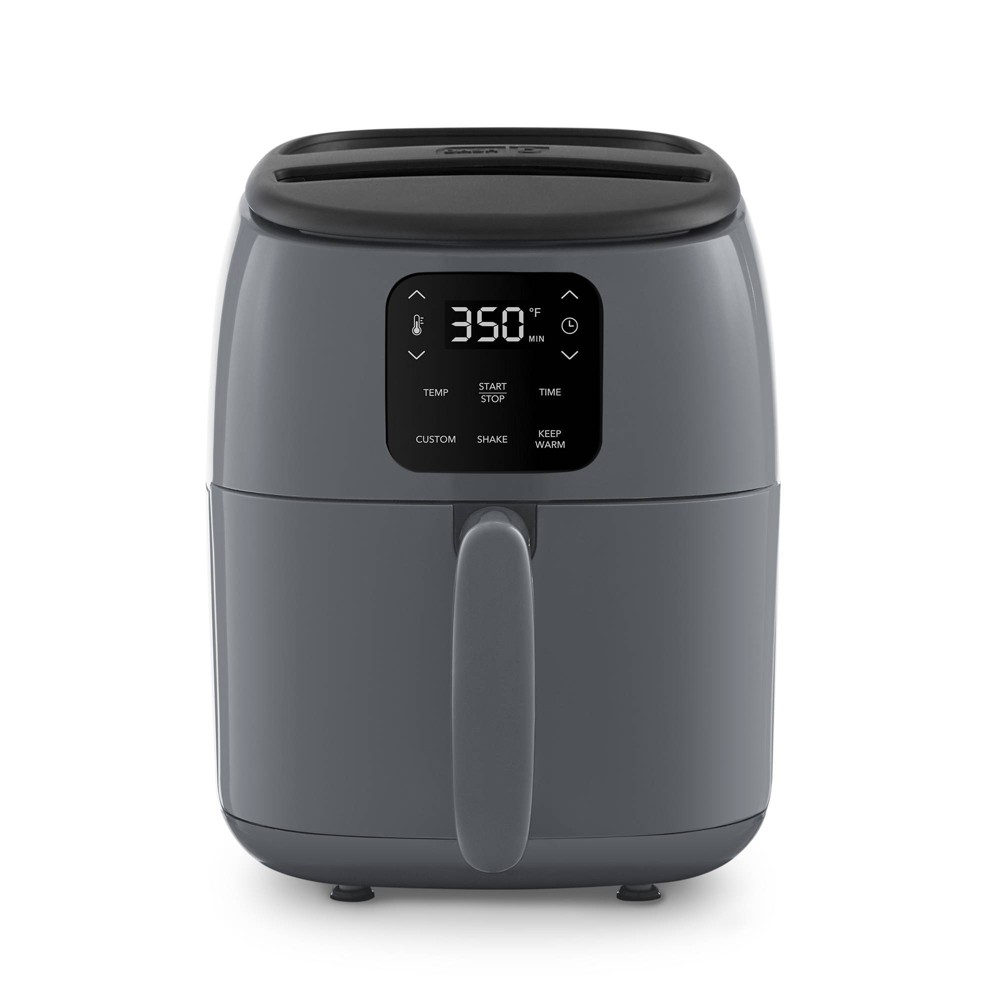 Dash 2.6 qt Express Digital Tasti-Crisp Nonstick Air Fryer: Aluminum, 1000W, Gray, Model DCAF220GBG, Airfryer Sale