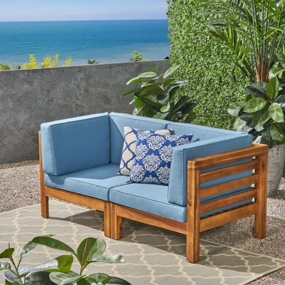 Maggift Outdoor Patio Seating Sets, Unique Design, Ideal for Conversations, Perfect for Gardens and Living Spaces, Blue, 60.5"*30.25"*26.5"