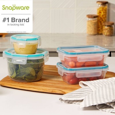20-Piece Green Plastic Food Storage Container Set with Lockable Lids