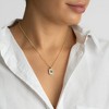 Adornia 14k Gold Plated White Mother-of-Pearl Initial Tablet Necklace - image 2 of 3