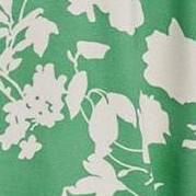 green background with white flowers