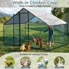 Karl Home Chicken Run Coop Walk-in Poultry Cage with Waterproof & Anti-UV Cover Lockable Door Design - 4 of 4