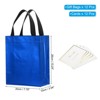 Unique Bargains Reusable Non-Woven Metallic Shiny Finish Gift Goodie Bags 12 Pcs - 2 of 4
