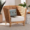 bali & pari Daiwa Ratan Accent Chair Light Honey - 2 of 4