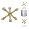 Sagebrook Home Metal Jacks Abstract Sculpture for Room, Bedroom or Office Decor, Aluminum - 4 of 4