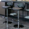 NicBex Swivel Adjustable Height Bar Stools,Counter Height Bar Stools with Titanium Stainless Steel Base,Counter Stools for Home Kitchen Cafe - 2 of 4