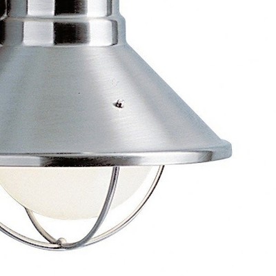Brushed Nickel 7.5" Outdoor Lantern Sconce