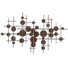 Metal Geometric Overlapping Circle Wall Decor Blue - CosmoLiving by Cosmopolitan: Contemporary Art, Indoor Use, Fully Assembled - 4 of 4