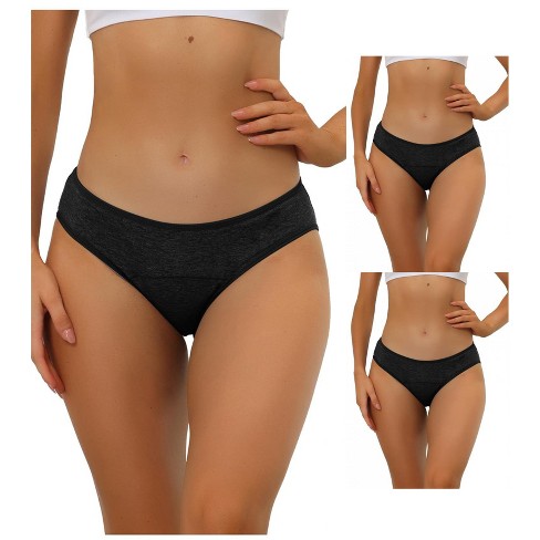 Allegra K Women's Mid-Rise Available in Plus Size Hipster Underwear 3 Packs - image 1 of 4