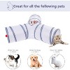 FAAYFIAN 3-Way Cat Tunnel with Crinkle Paper & Hanging Toy ¨C Foldable Play Tube for Indoor Cats, Kittens & Small Pets - 2 of 4