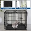 Portable Pet Cage for Small Animals - Thickened Steel Rabbit Cage with Slide-Out Tray, Removable Travel Cage for Rabbits, Guinea Pigs, Chinchillas - 2 of 4