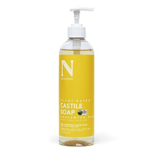 Dr. Natural Castile Liquid Soap - Multi-Use Body Wash, Shampoo and Face Wash - Body Soap for Skin, Hair, Pets and Home - Unscented Baby - 16 oz - 1 of 4
