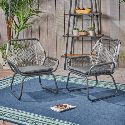 Set of 2 Mid-Century Idaho Club Chair for outside living room-Christopher Knight Home