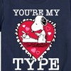 Boys' - Peanuts - You're My Type Short Sleeve Graphic T-Shirt - 2 of 4