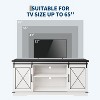Farmhouse TV Stand for Televisions Up to 65 Inches, Entertainment Center Console Table with Storage Cabinets and Two Barn Doors - 4 of 4