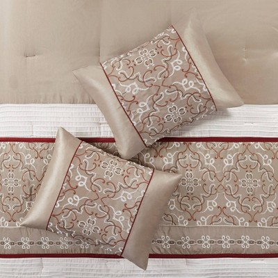 Madison Park Essentials Embroidered 24 Piece Room in a Bag Comforter Set
