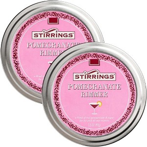 Stirrings Pomegranate Cocktail Rimmer - Easy to Rim a Glass - Specialty Sugar and Salt Drink Rimmers - 1 of 3