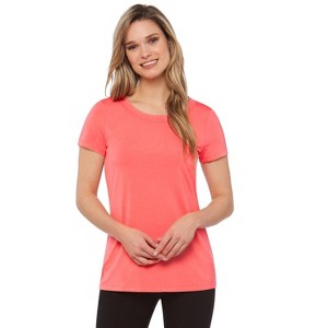 Rekucci Short Sleeve Scoop Neck Stretch T-Shirt for Women - 1 of 3