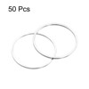 Unique Bargains DIY Craft Brass Hollow Round Jewelry Connecting O-Rings 50 Pcs - 3 of 4