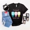 Simply Sage Market Women's Pickleball Checkered Paddles Short Sleeve Graphic Tee - M - Black - 3 of 3