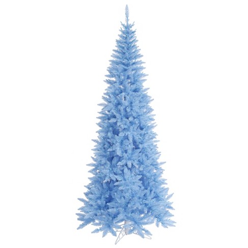 Vickerman 6.5' Sky Blue Fir Slim Artificial Christmas Tree, Unlit : Target