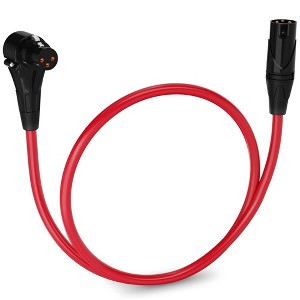 LyxPro Right Angle Female to Male XLR Microphone Cable - 1 of 4