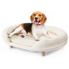 EROMMY Pet Bed for Small and Medium Dogs, Thick Foam Pet Sofa with Removable Fuzzy Cover - image 4 of 4