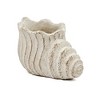 Chery Life Sand and Cement Conch Shell Planter with Textured Beige Finish - 2 of 4