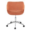 TiramisuBest Contemporary Orange Fabric Task Chair: Adjustable, Cushioned, 5 - Star Base - 4 of 4