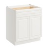 CASAINC 30 in. W x 24 in. D x 34.5 in. H Plywood Ready to AsseMatte Blackle Floor Base Kitchen Cabinet in Pearl White with Drawer - 2 of 4