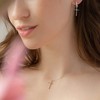 Bearfruit Jewelry Sterling Silver 18K Gold Plated Ariel Cross Necklace - 4 of 4