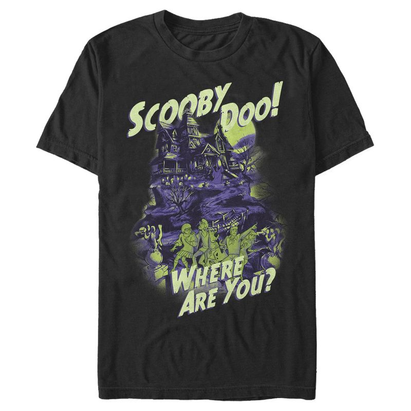 Men's Scooby Doo Haunted House T-Shirt, 1 of 6