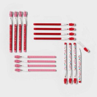 16pc Valentine's Day Pencils Party Favor Sets - Spritz™