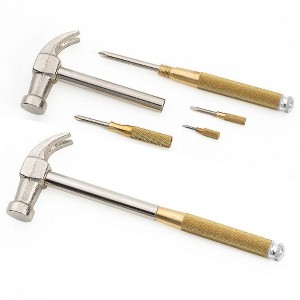 GAM 6-in-1 Claw Hammer with Phillip's and Flathead Screwdriver Set - 1 of 4