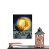 Northlight LED Back Lit Flying Santa Claus and Sleigh Christmas Wall Art 19.75" x 15.75" - 4 of 4